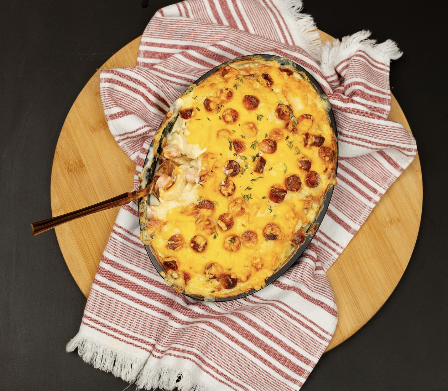 BACON CHEESE GRILLER POTATO GRATIN