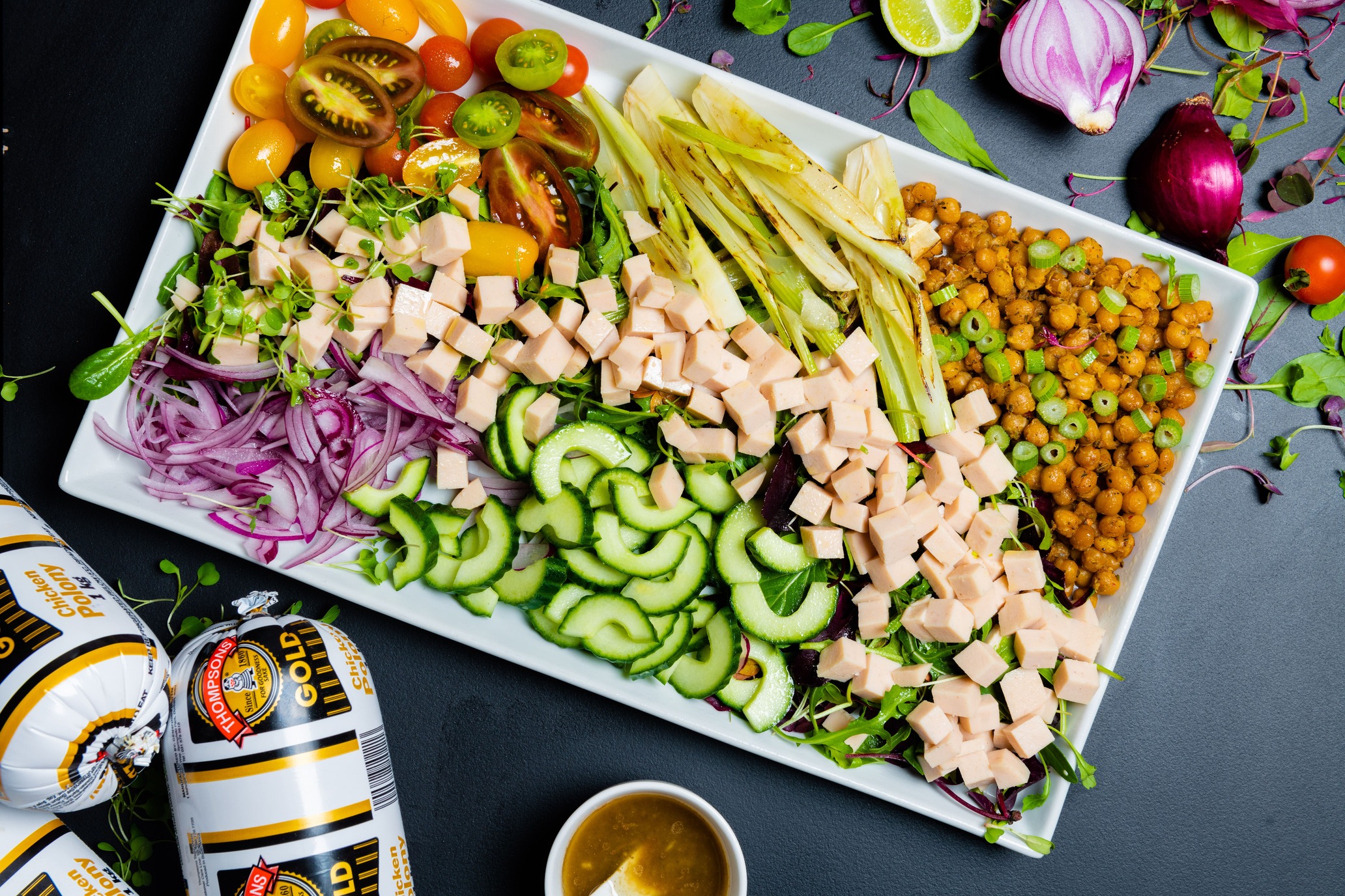 Family Style Chicken Polony Salad
